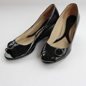 Naturalizer Black Patent Wedge
